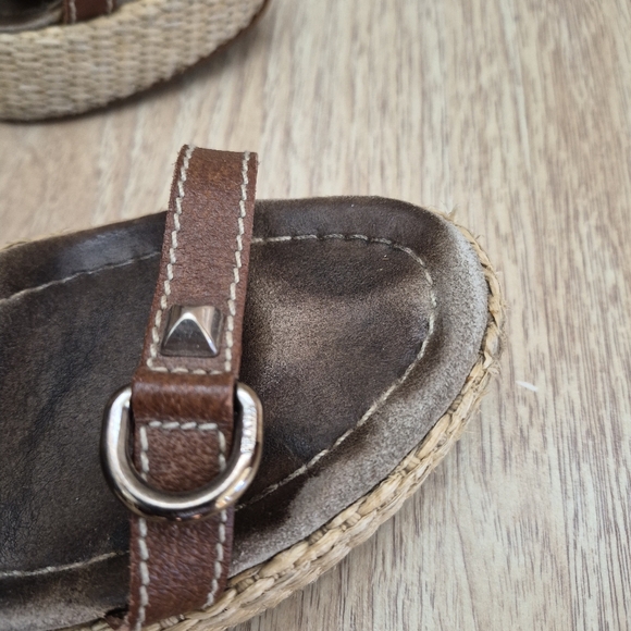 Prada Brown Wedge Sandals - Picture 16 of 16